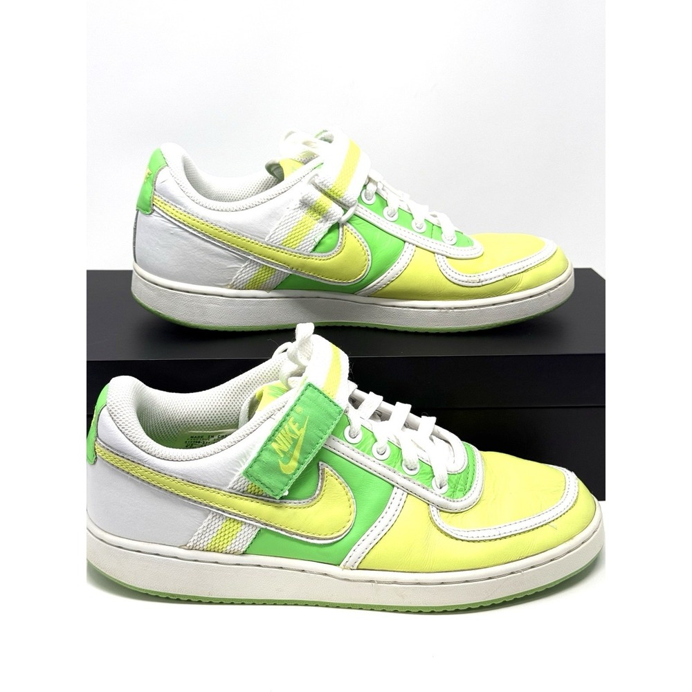 Nike Mens Vandal Low Radiant Green Sonic Yellow Sneakers 312456-371 Size 8.5